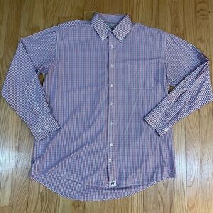 Southern Pointe Men's Red & Blue Checkered Button-Down Dress Shirt
